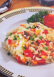 الأرز بالخضار