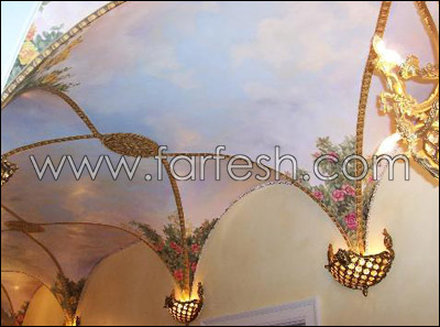 فن الرسم على الأسقف في شايف 