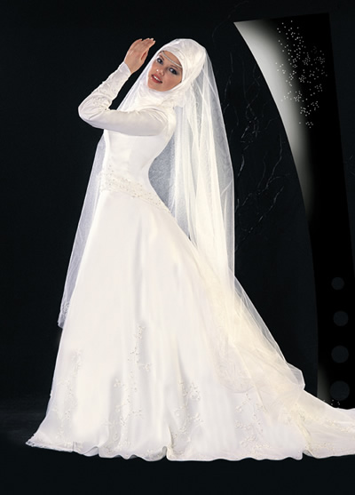 اجمل فساتين زفاف للمحجبات لعام 2010! اجمل فساتين زفاف للمحجبات لعام 2010!