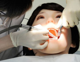 "هاناكو".. دمية بشرية ذكية يطبق عليها طلاب طب الاسنان ما تعلموه